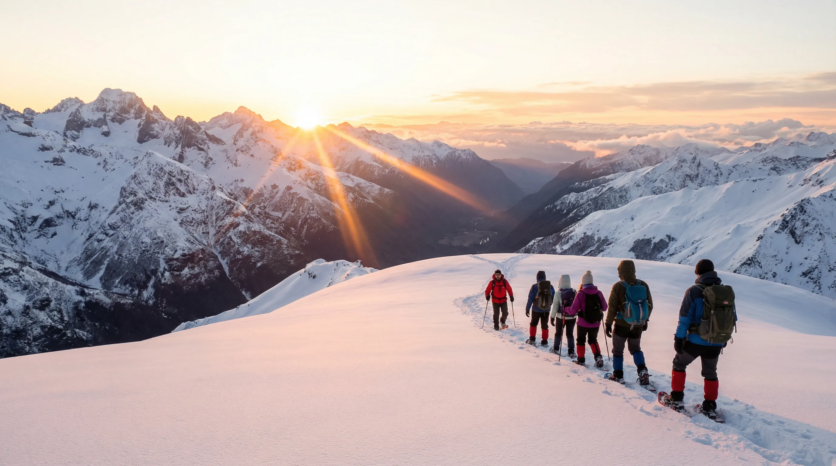 Sunrise snowshoe experience